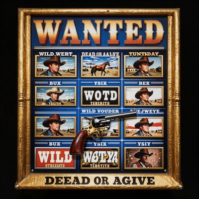 Wanted Dead or a Wild Wild-West Slot mit Cowboys und Revolvern